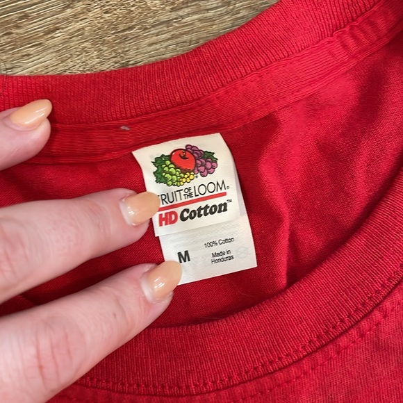 Hingham Harbormen MA Fruit of the Loom Cotton Red T-Shirt - Picture 6 of 6